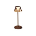 Ideal Lux Lolita LED terraslamp, accu Coffee