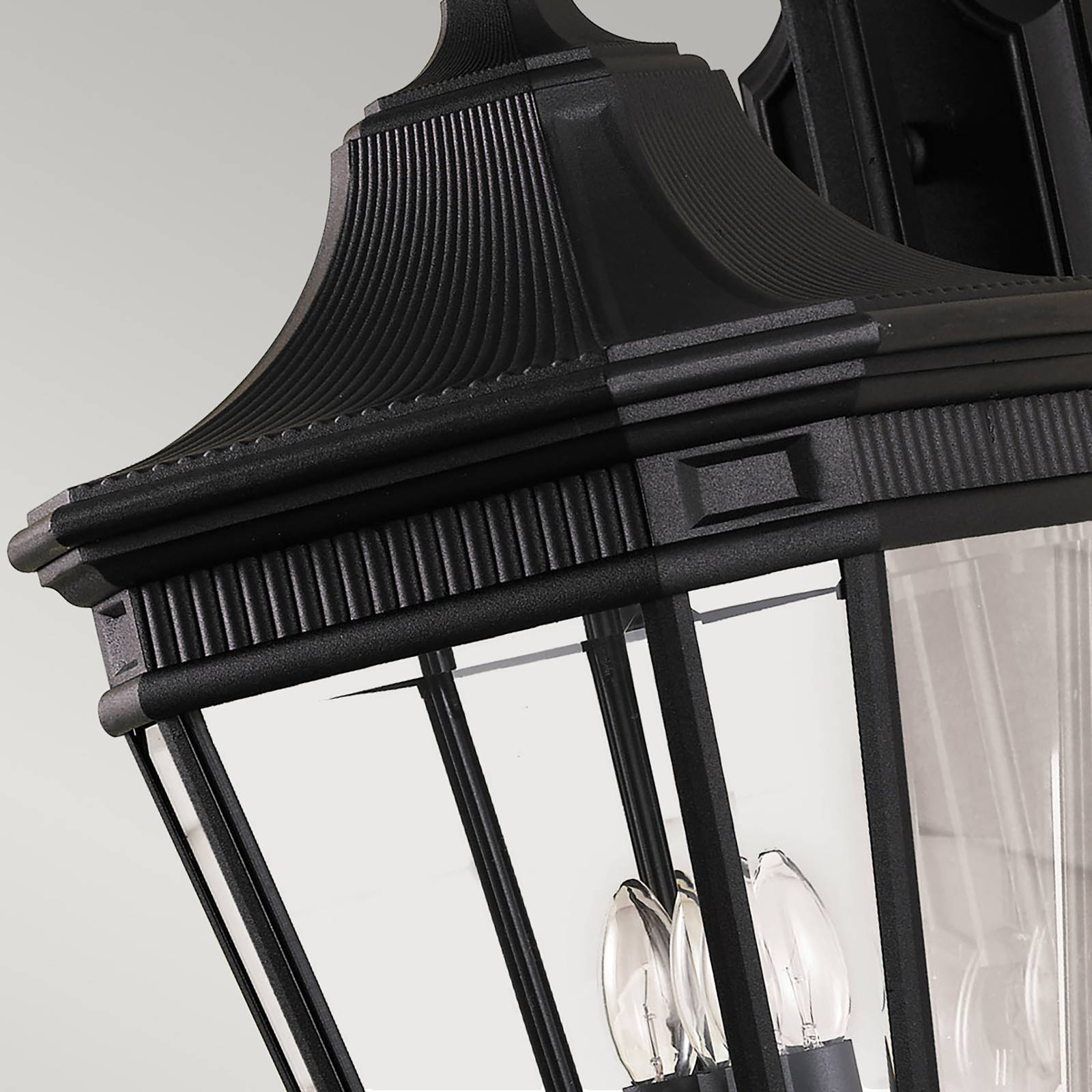 Cotswold Lane kültéri fali lámpa, fekete, 76,2cm