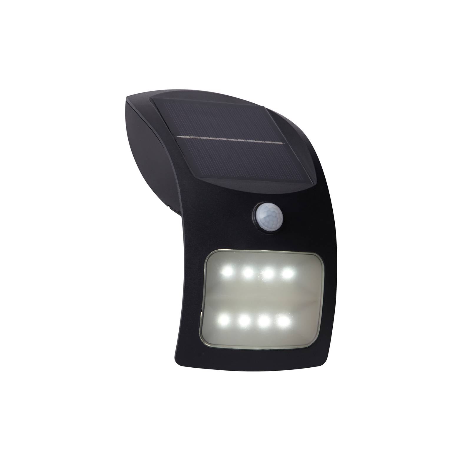 Wandleuchte Außenleuchte led Solarleuchte Gartenlampe Sensor Schwarz h 20 cm