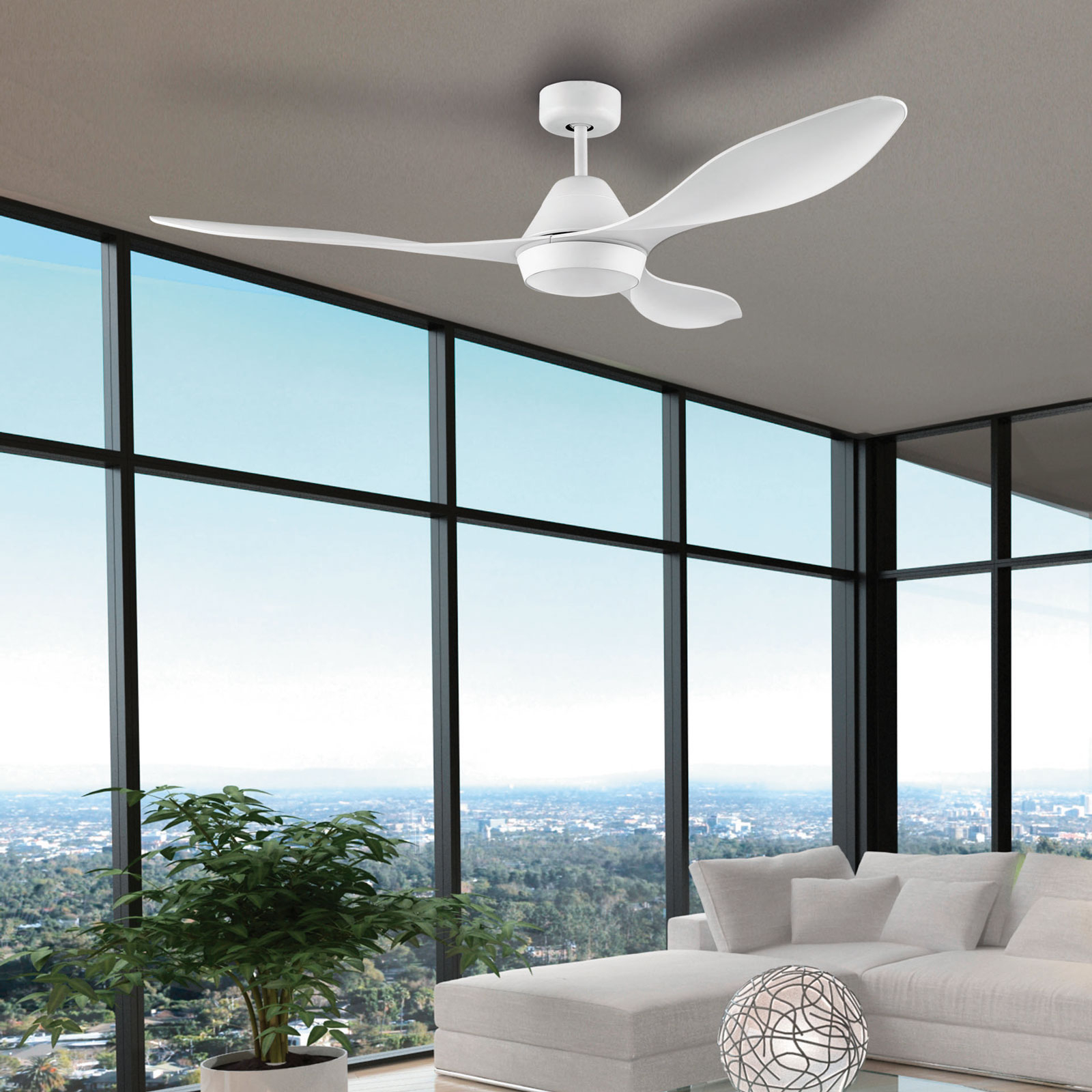 Antibes ceiling fan with LED bulb