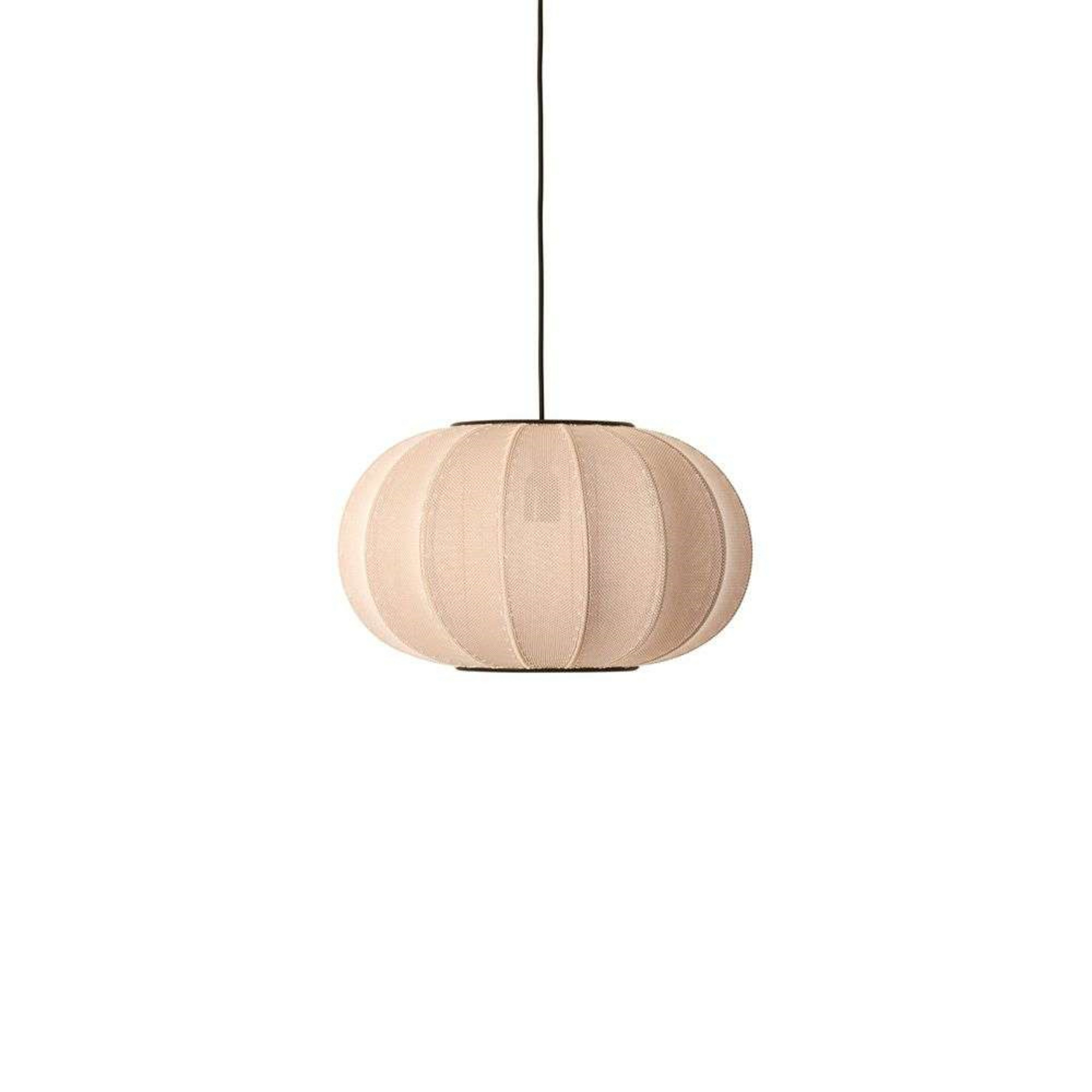 Knit-Wit 45 Oval Hanglamp Zand Stone - Made By Hand