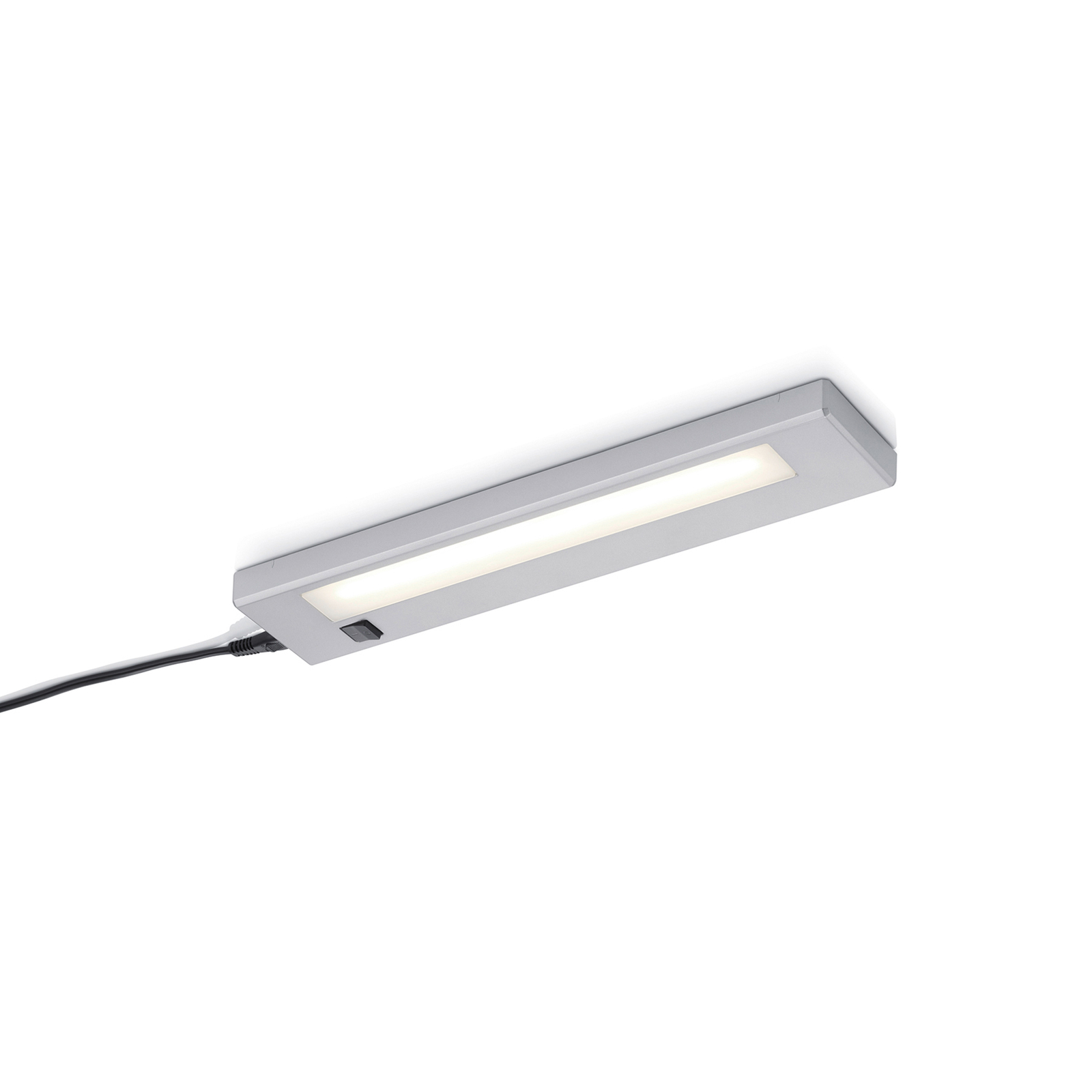 LED-bänklampa Alino, titan, längd 34 cm