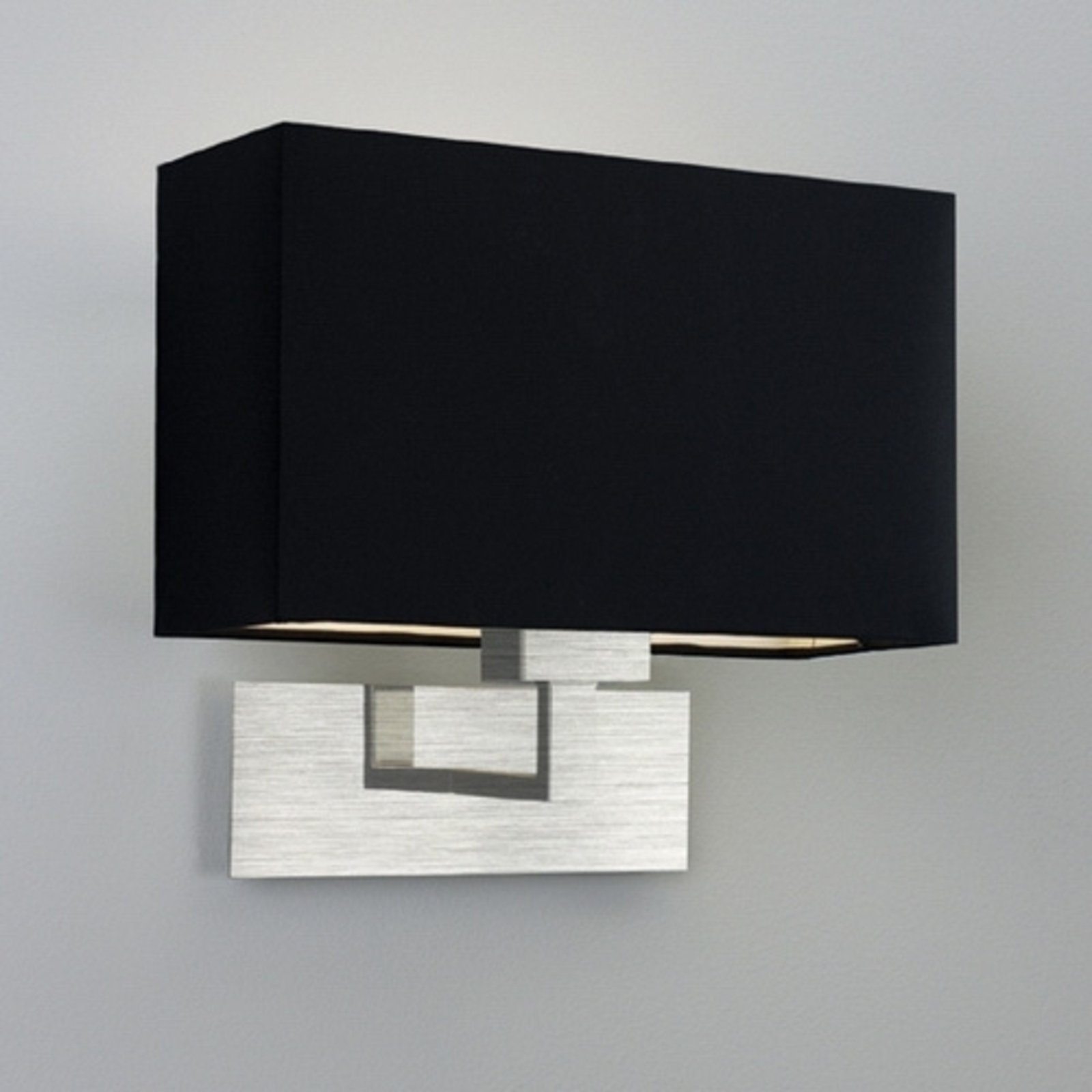 Astro Park Lane Grande Wall Light Elegant Black, for Living / Dining Room, Metal, fabric, E27, 60 W, energy efficiency: A++, W: 28.5 cm, H: 25.5 cm