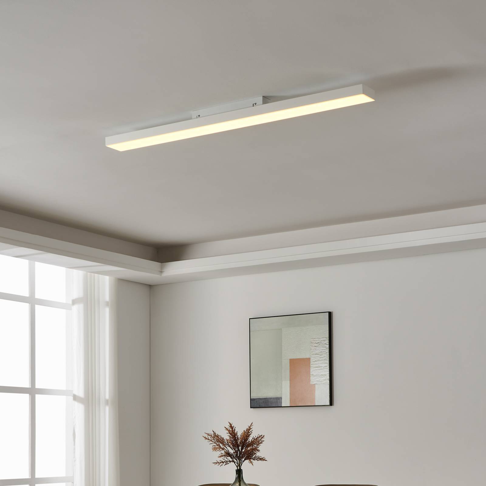 EGLO connect Turcona-Z LED-Deckenlampe 120x10cm günstig online kaufen