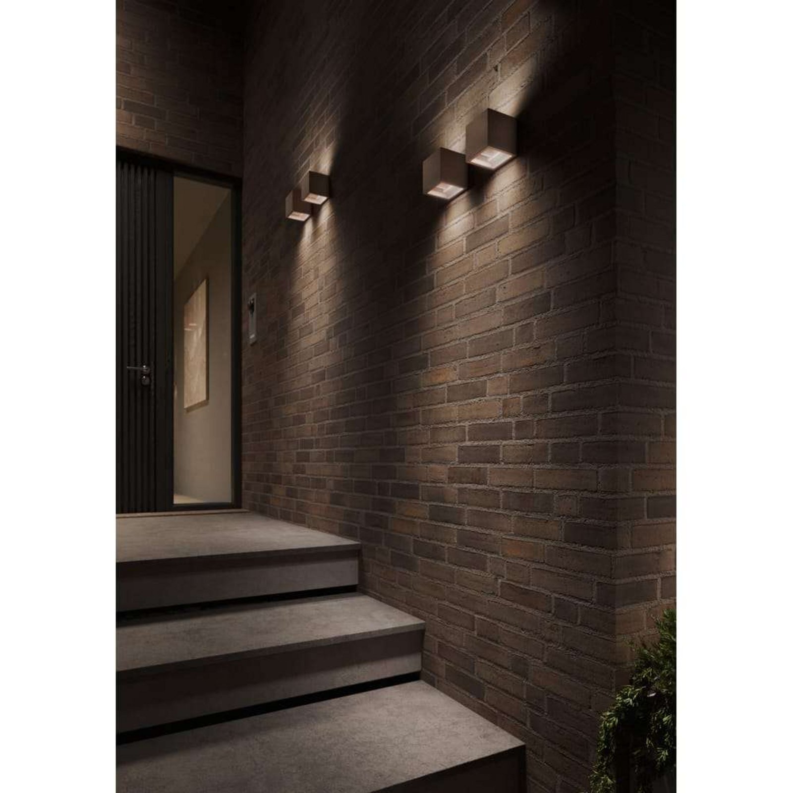 Cube LED Applique da Parete 3000K Up/Down Rust - LIGHT-POINT