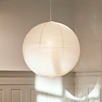 Abajur HAY, Ø50 cm, alb, hârtie/bambus