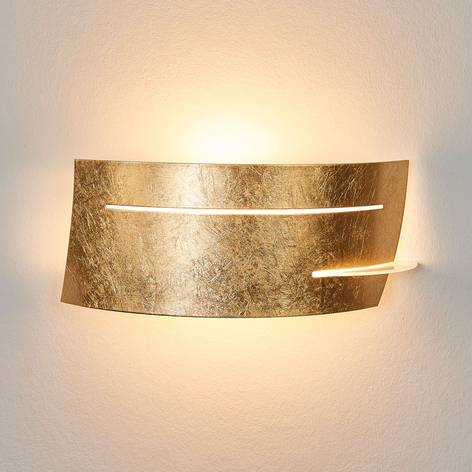 LED-Wandlampe Keyron in Gold
