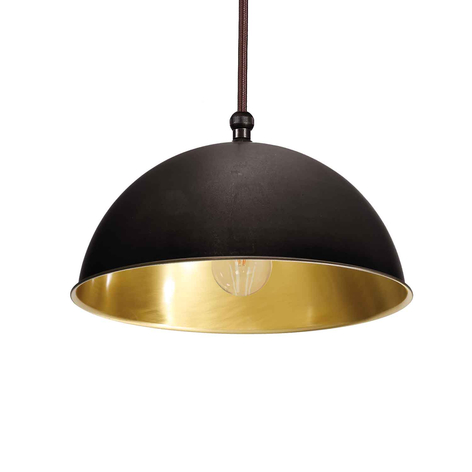 Hängeleuchte Circle, einflammig, innen gold
