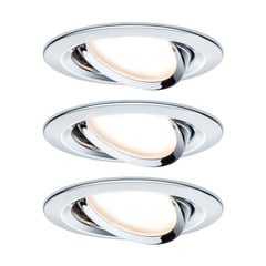 Paulmann 3 focos Nova Coin redondo girat., cromo