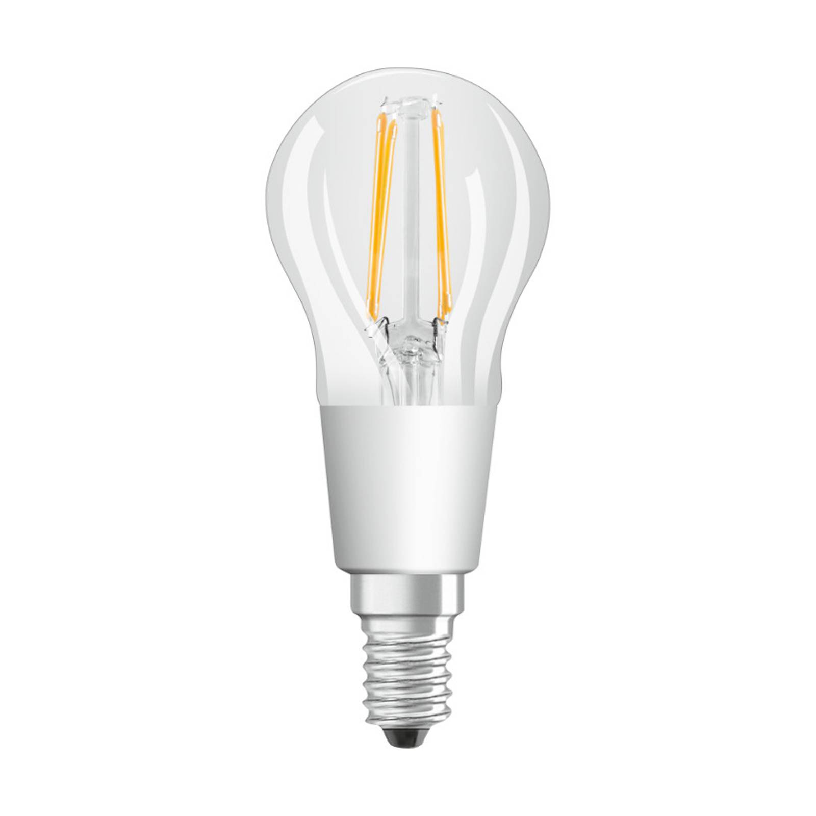LEDVANCE SMART+ WiFi filament Mini Bulb E14 4W 827, glass, E14, 4 W, energy efficiency: E, L: 11.8 cm