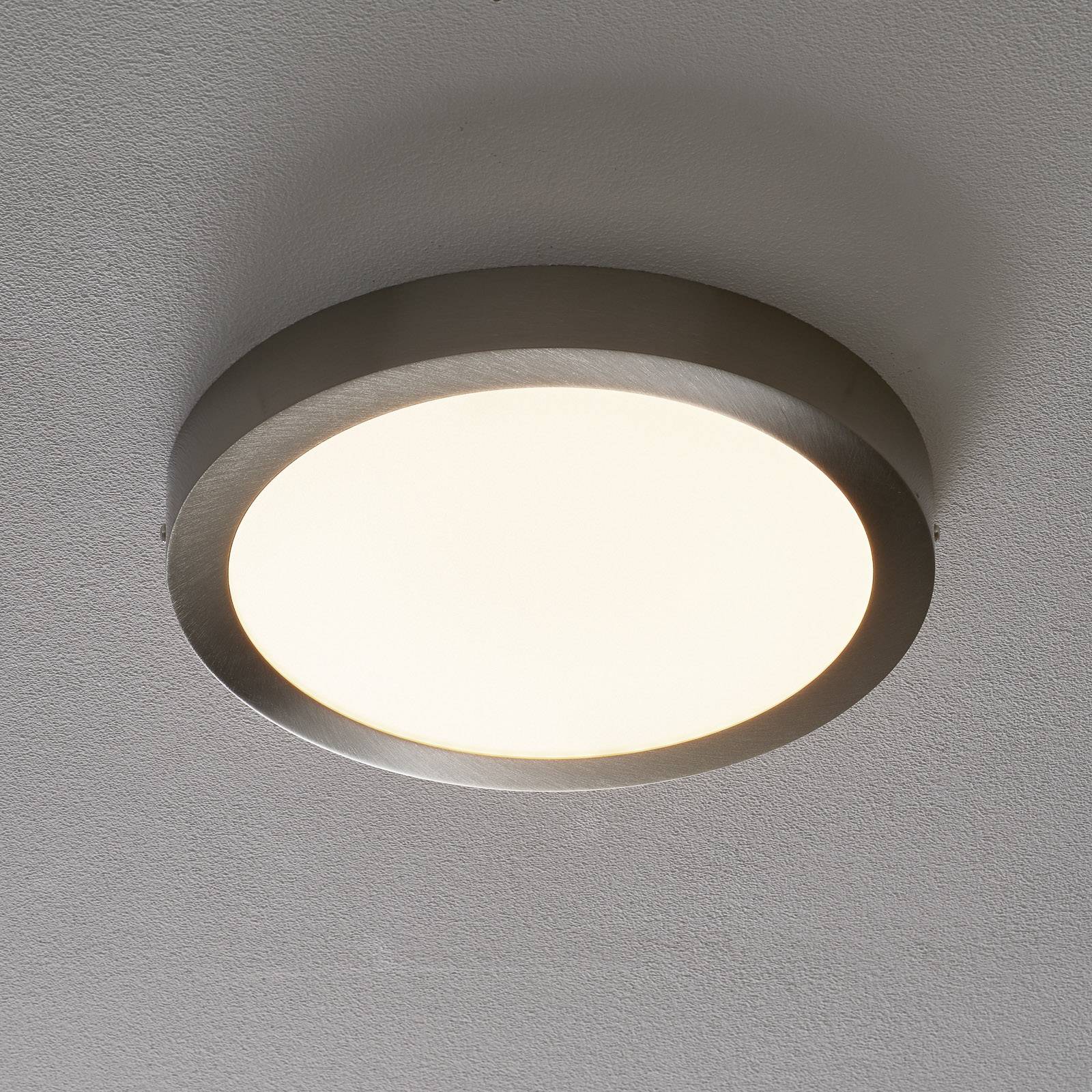 EGLO connect Fueva-C plafondlamp rond 30cm nikkel