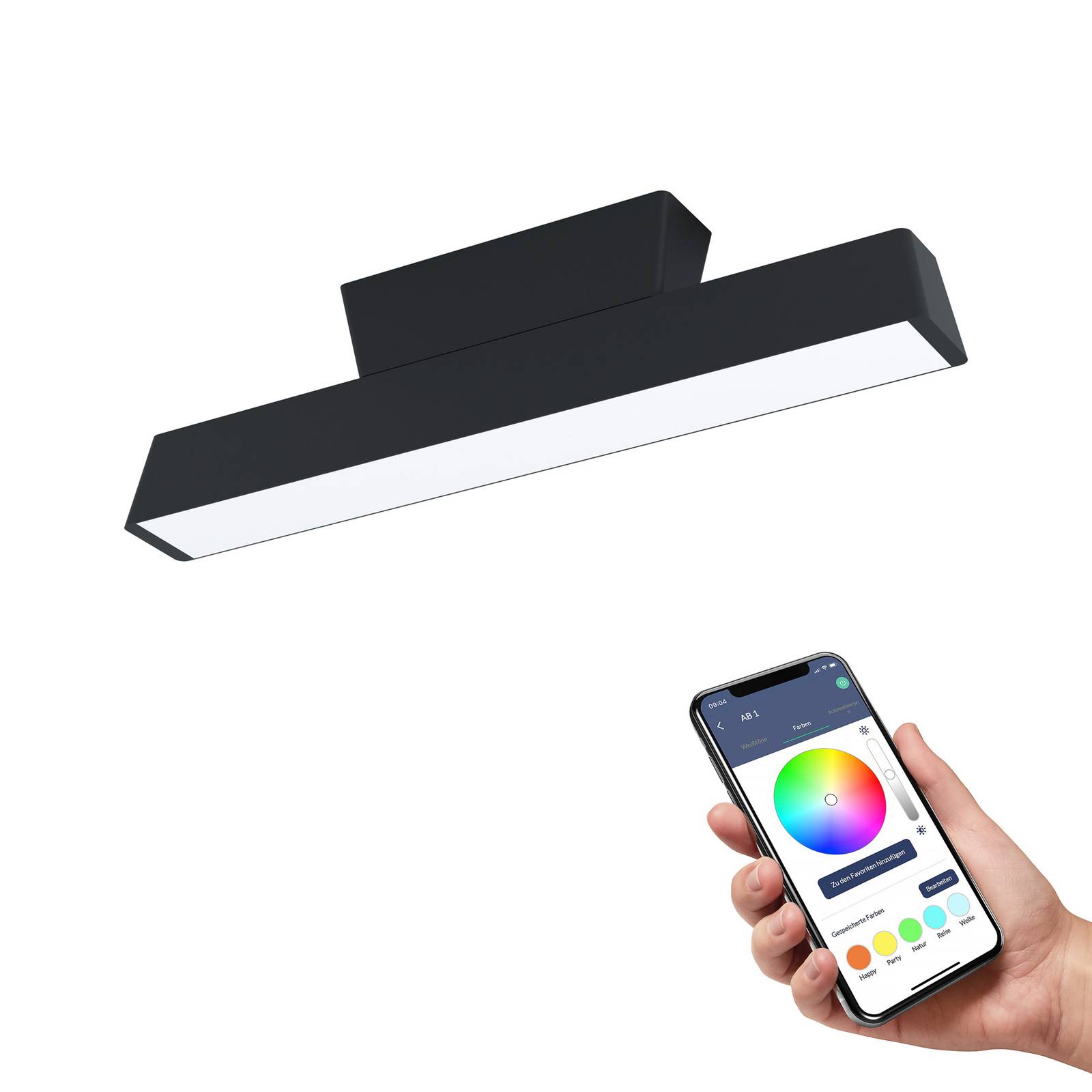 EGLO connect Simolaris-Z LED-Deckenleuchte, 47cm günstig online kaufen