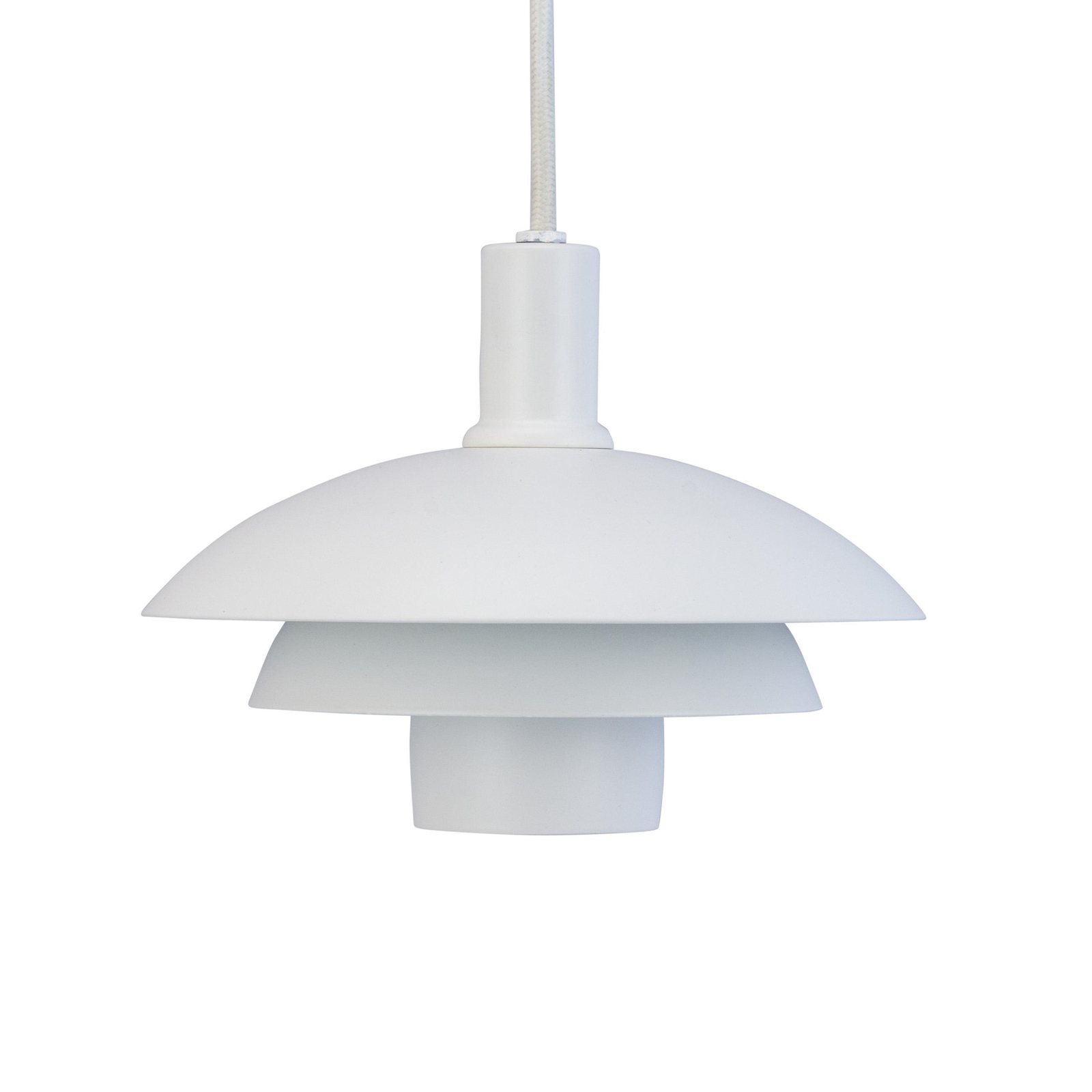 Dyberg Larsen Candeeiro suspenso Morph, branco, altura 32 cm, metal