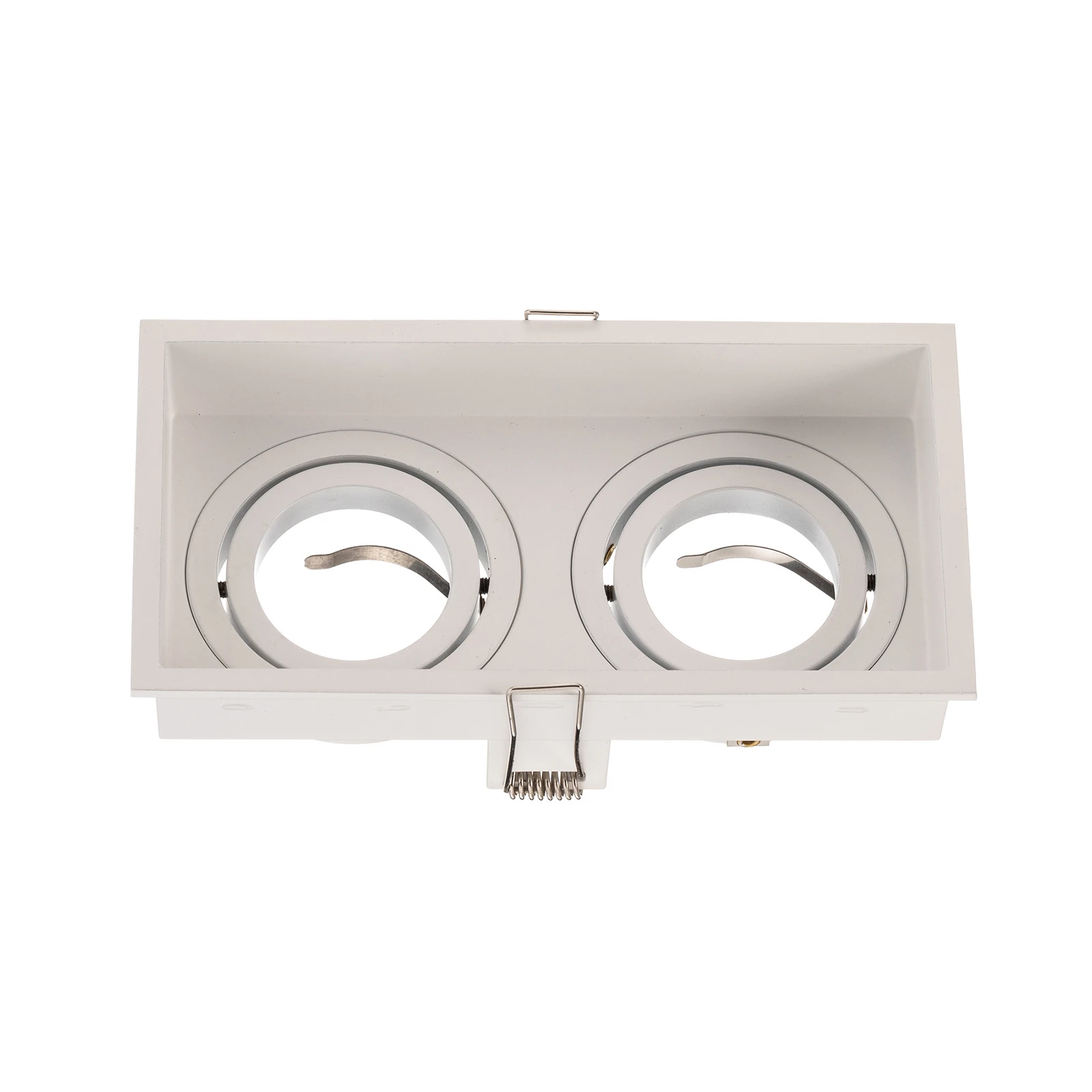 Hyde recessed light, 2-bulb pivotable white