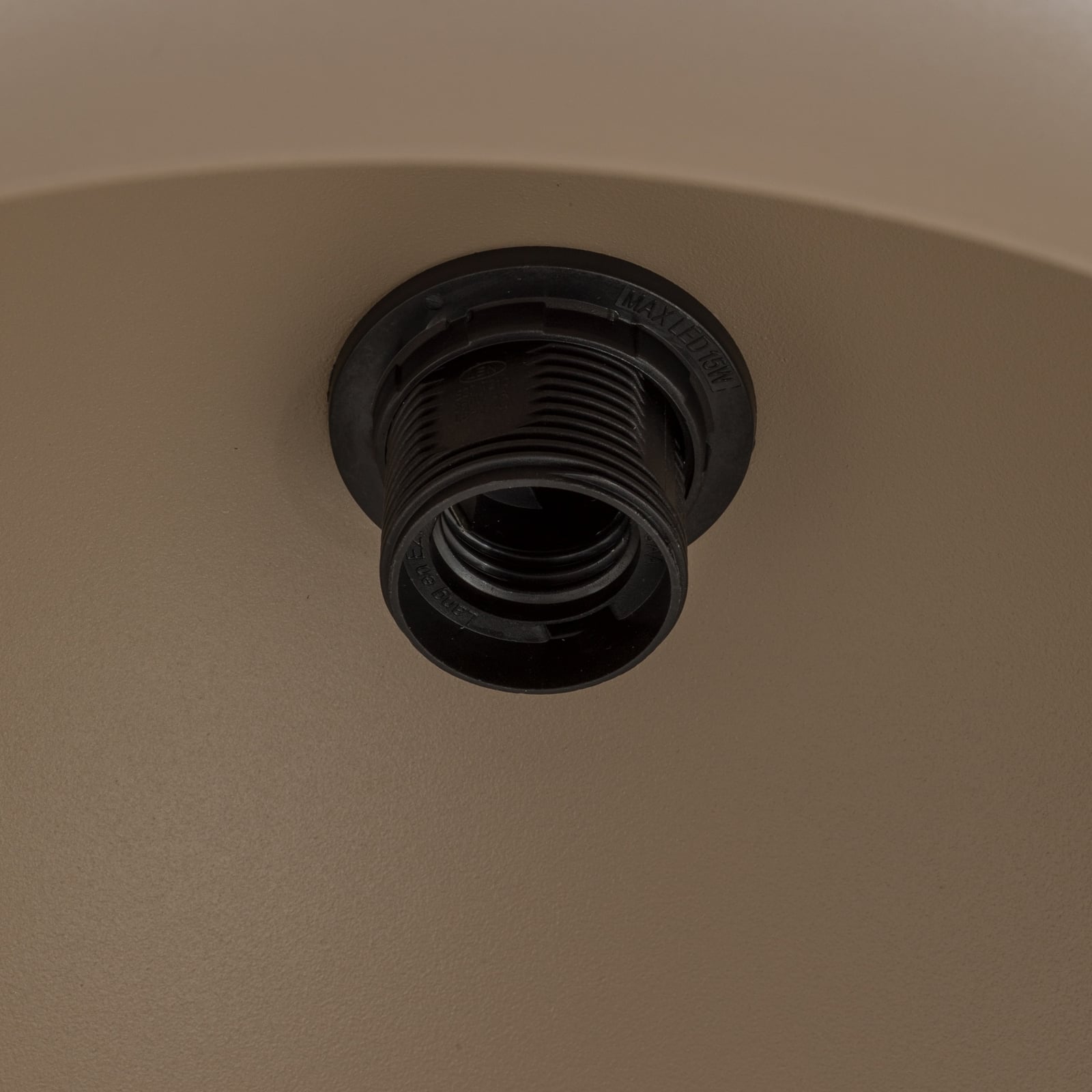 Suspension Oslo, couleur sable, métal, Ø 34 cm, E27