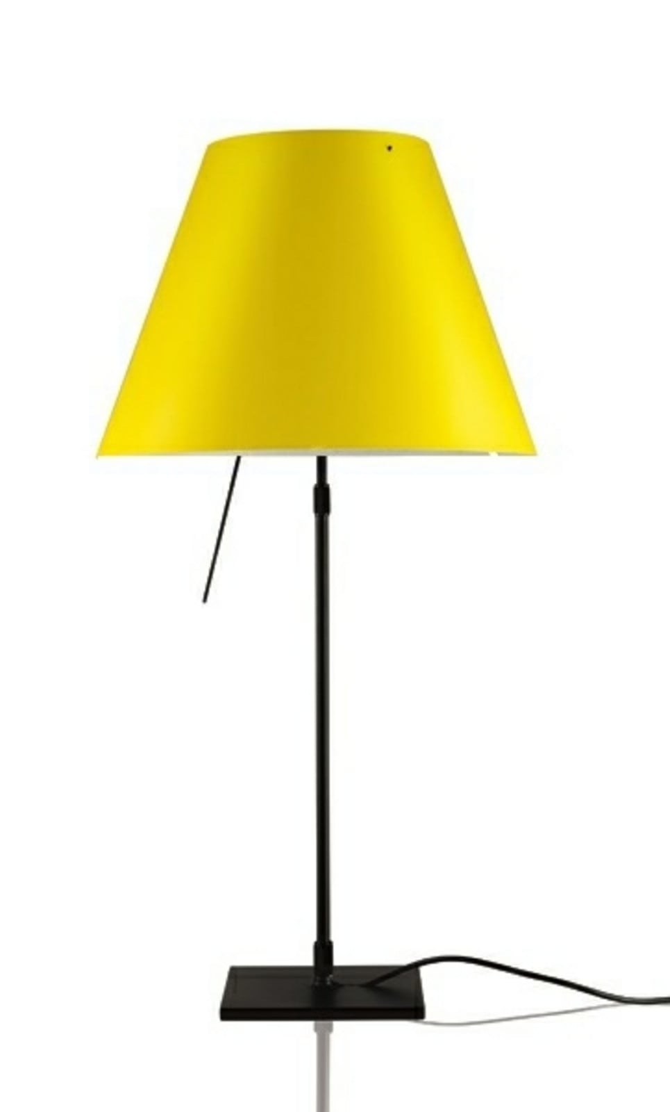 Costanza bordlampe, sort/gul, dæmpbar Luceplan - Stue - Aluminium