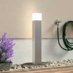 Linus stainless steel path light with opal glass