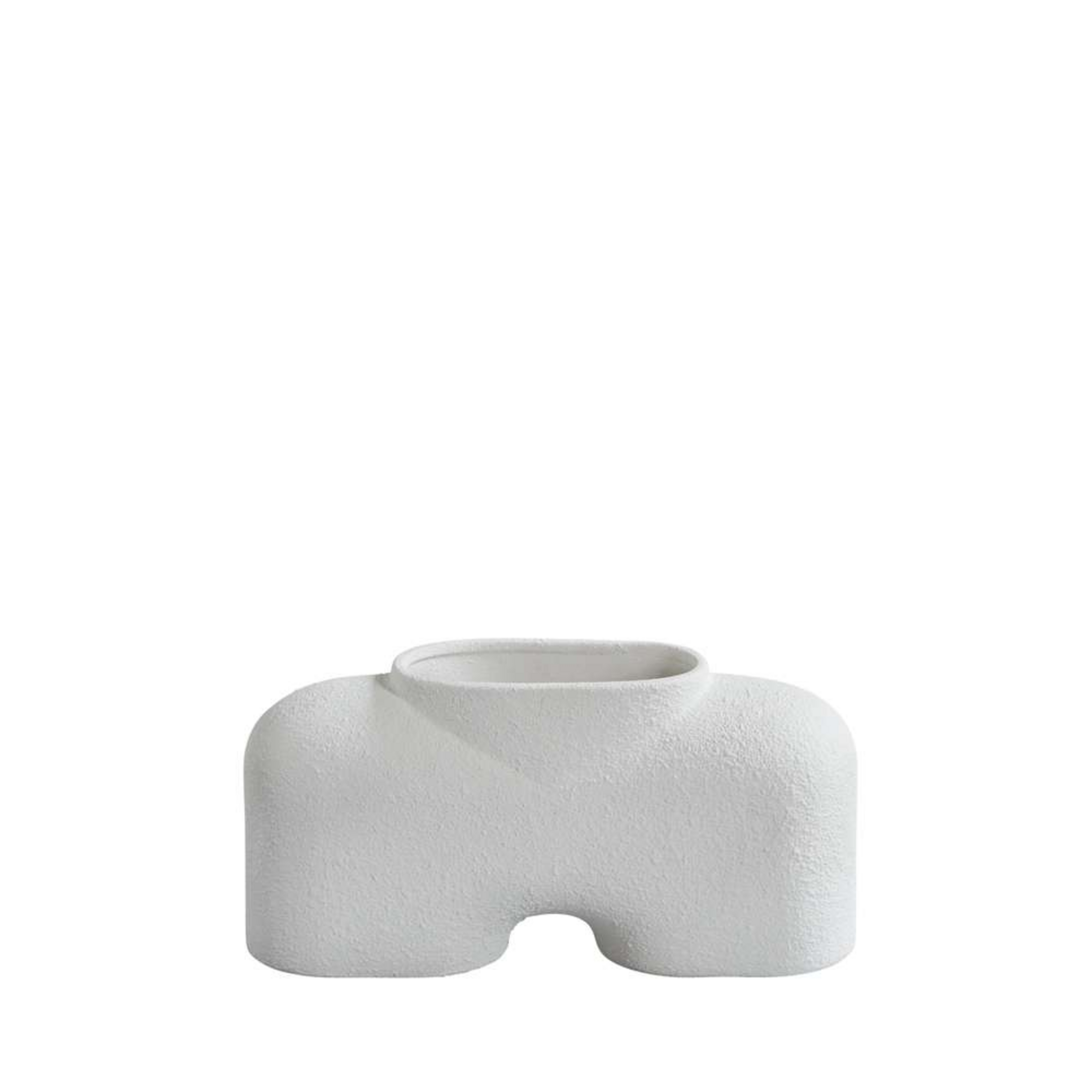 Cobra Fat Vase Medio Bubble Weiß - 101 Copenhagen