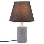 Текстилна настолна лампа Paulmann Tem с бетонна основа