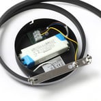 Lindby Kyron plafonnier LED, noir mat