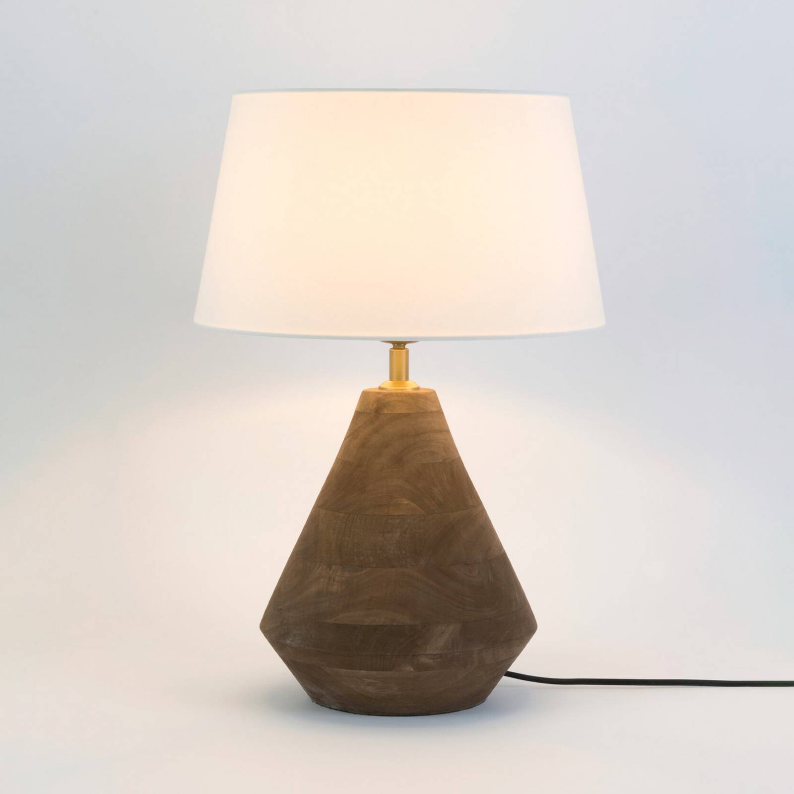 Holländer CAPANNE Tafellamp voor woonkamer / eettafel - hout donker - schemerlamp