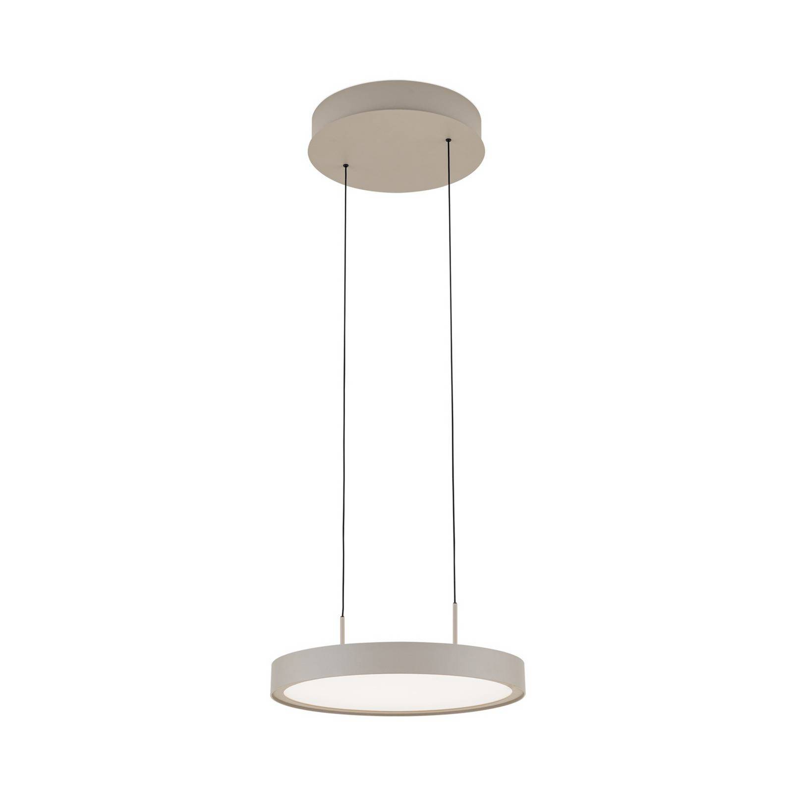 LED-Hängeleuchte Teide, khaki, einflammig, Metall, 2.700 K