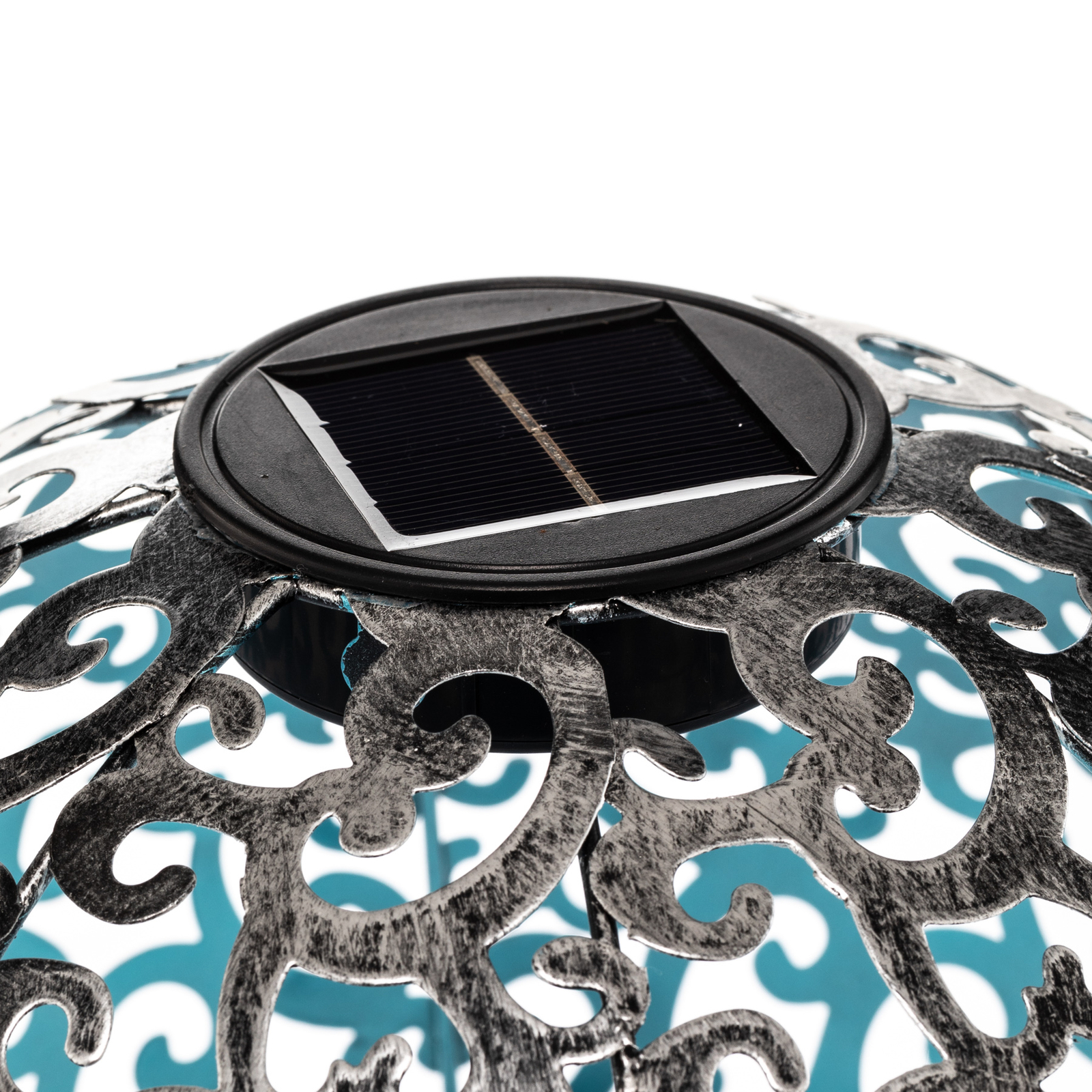Lindby Pavoris LED-solcellslampa, kula orientalisk