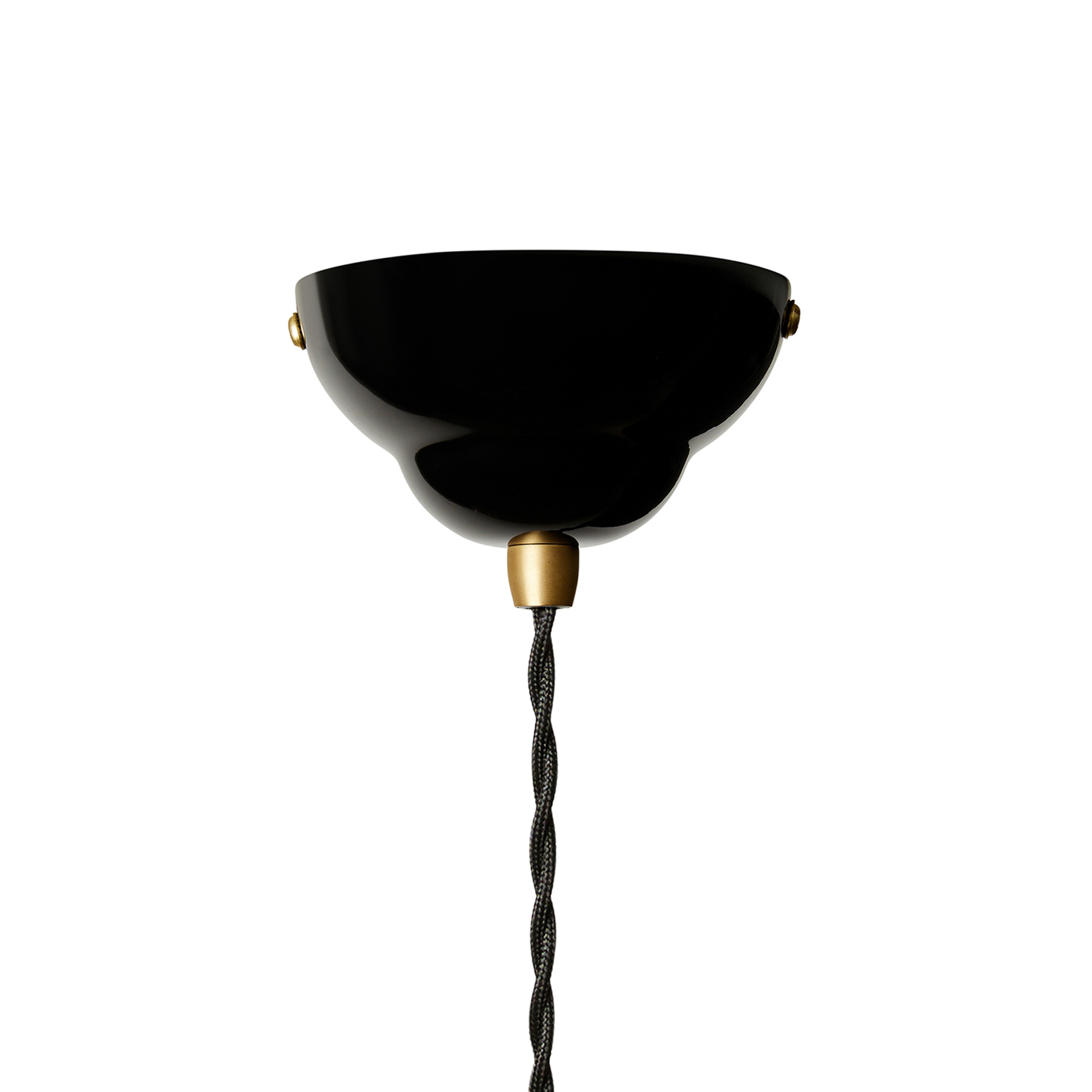 Original 1227 Midi Wide Brass Taklampa Jet Black - Anglepoise