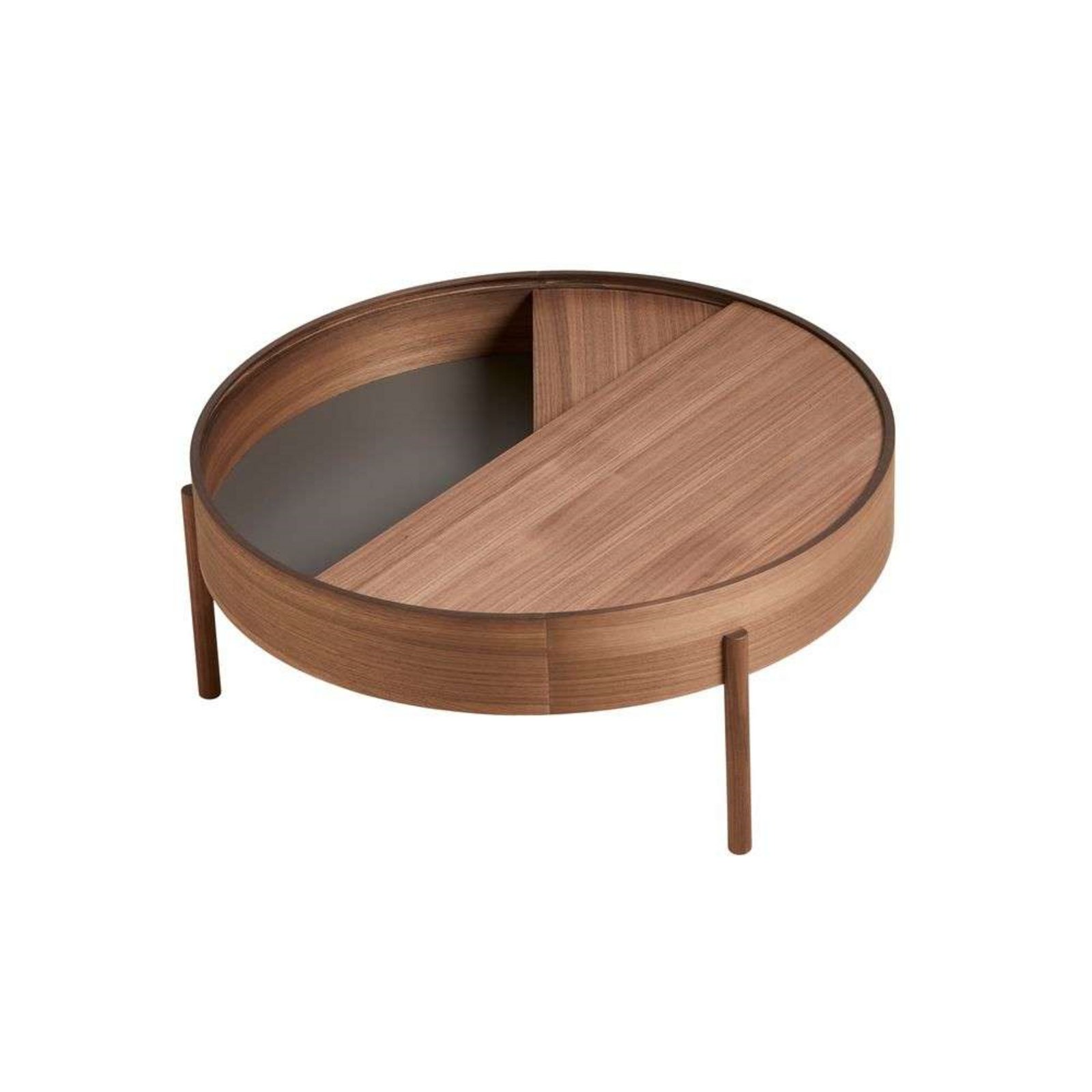 Arc Coffee Table Ø89 Walnut - Woud