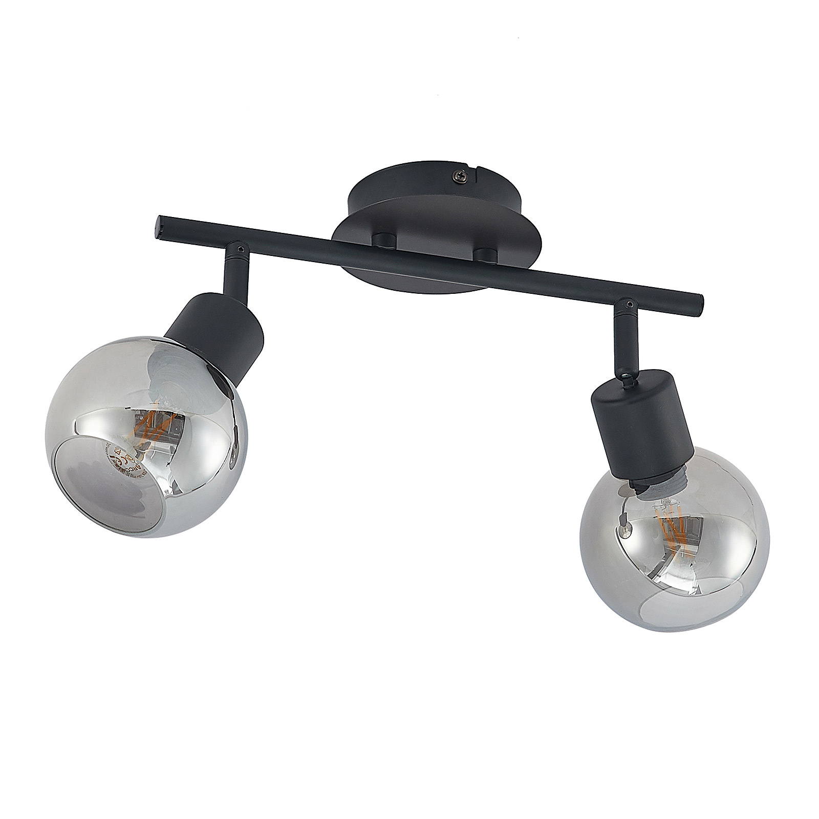 Lindby Eridia spot soffitto, nero, 2 luci