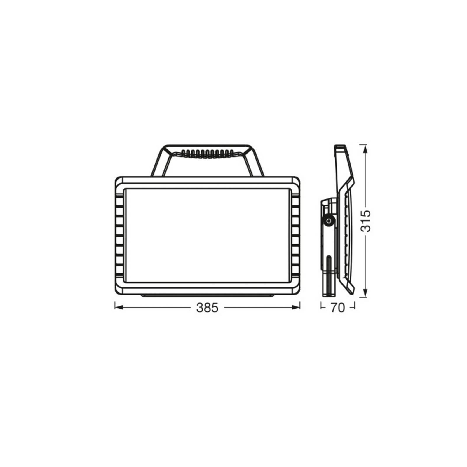 Lampa robocza LED OSRAM VALUE BATTERY, 26 W, czarna, IP54