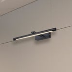 Holton LED rechargeable wall lamp, matt black, width 45 cm, CCT