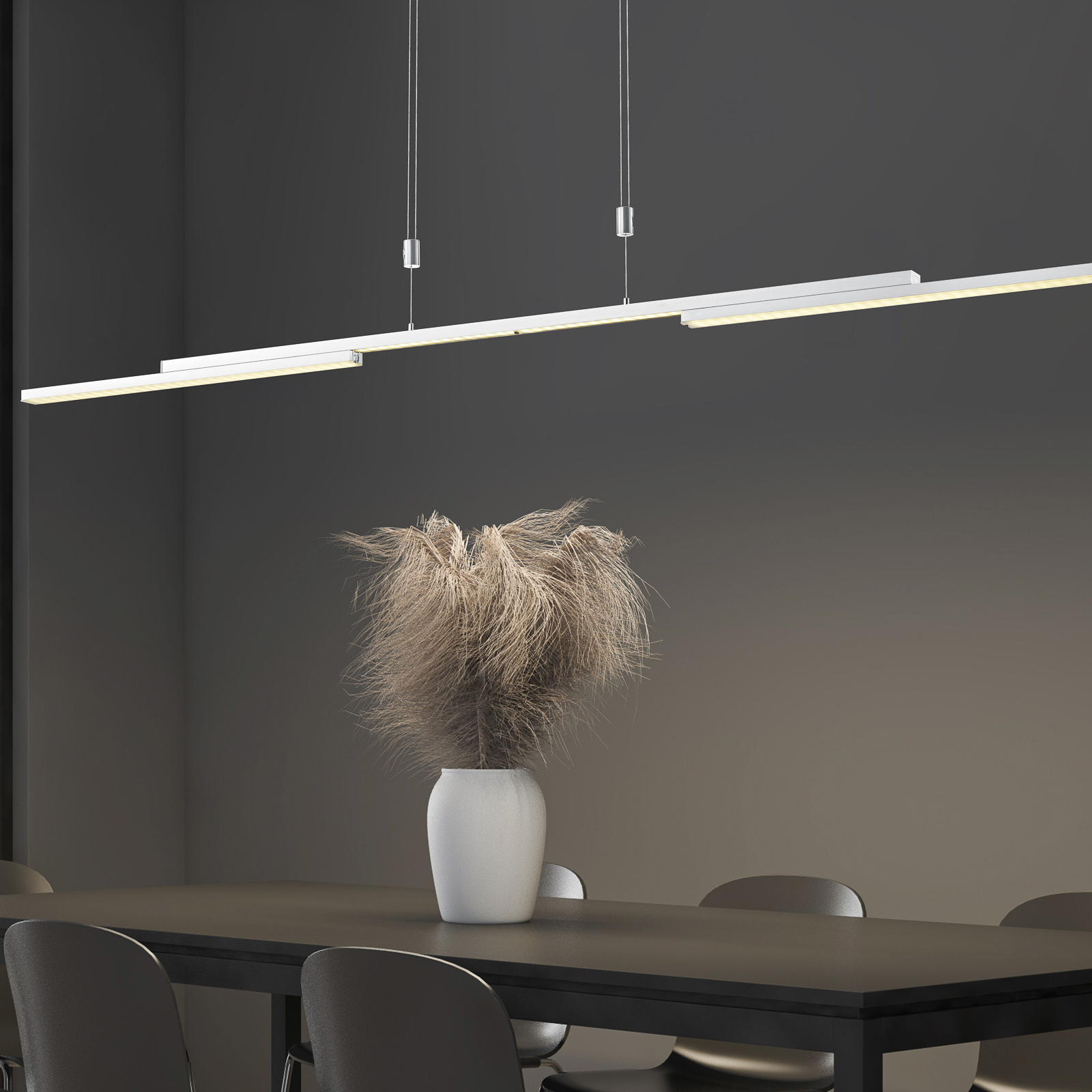 Expanda-X LED pendant light, nickel