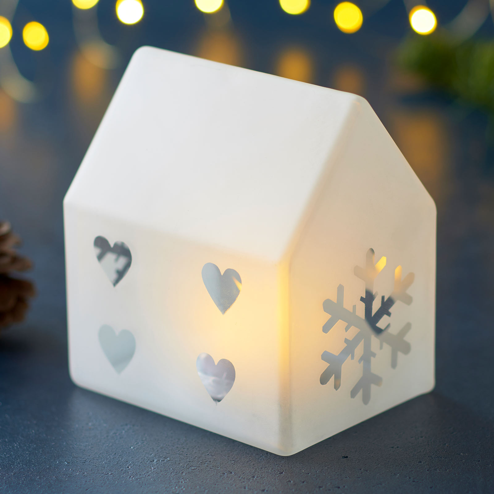LED-Dekorationsleuchte Santa House