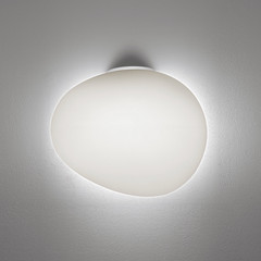Foscarini Gregg grande semi 1 applique, bianco