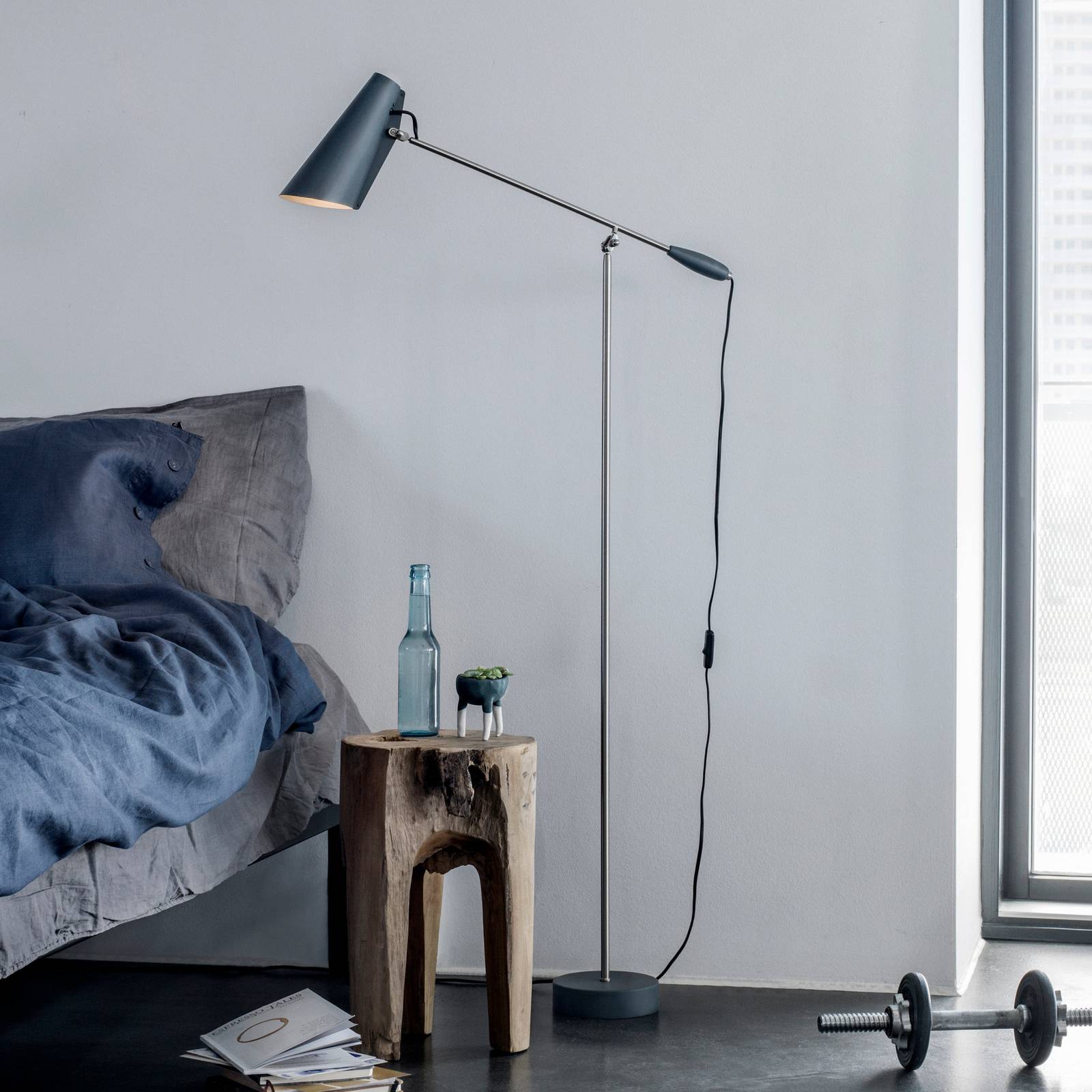 Northern Birdy - lampadaire rétro gris