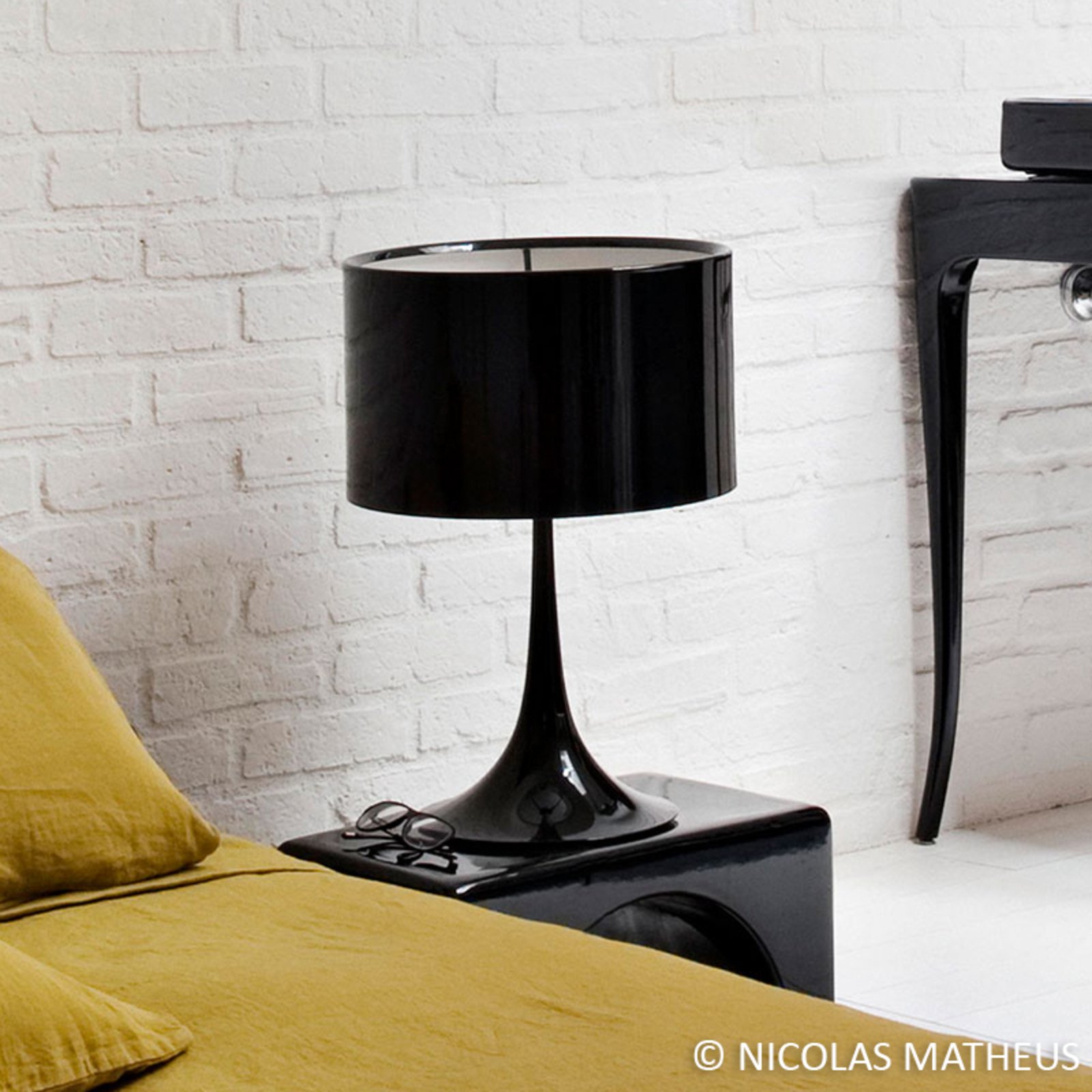Spun Light Veioză 1 Black - Flos