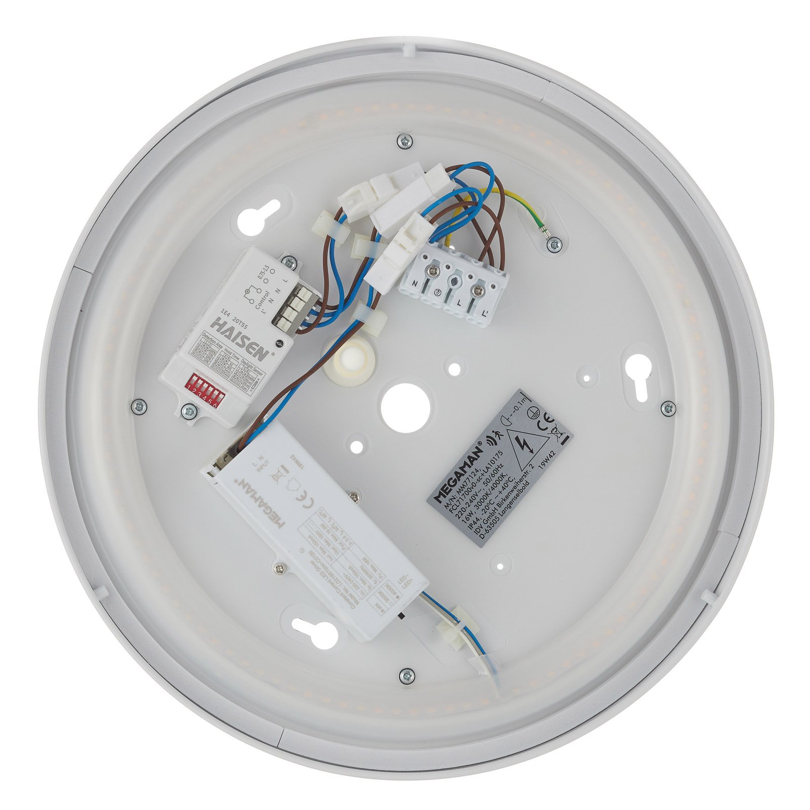Megaman Renzo+ LED-vegglampe ColorSelect HF-sensor