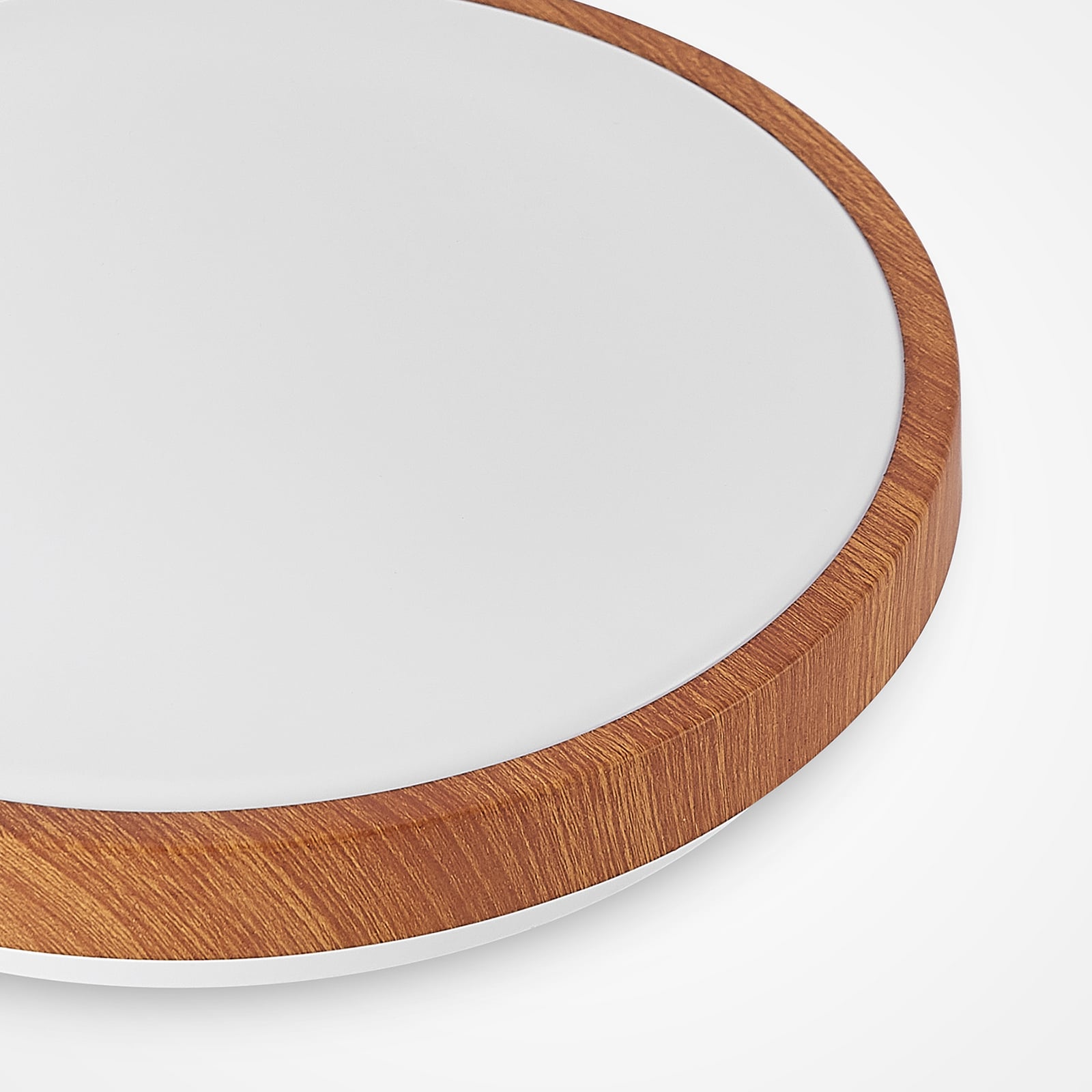 Mynte LED-Deckenleuchte, Ø30cm, Holzoptik, Kunststoff - Lindby