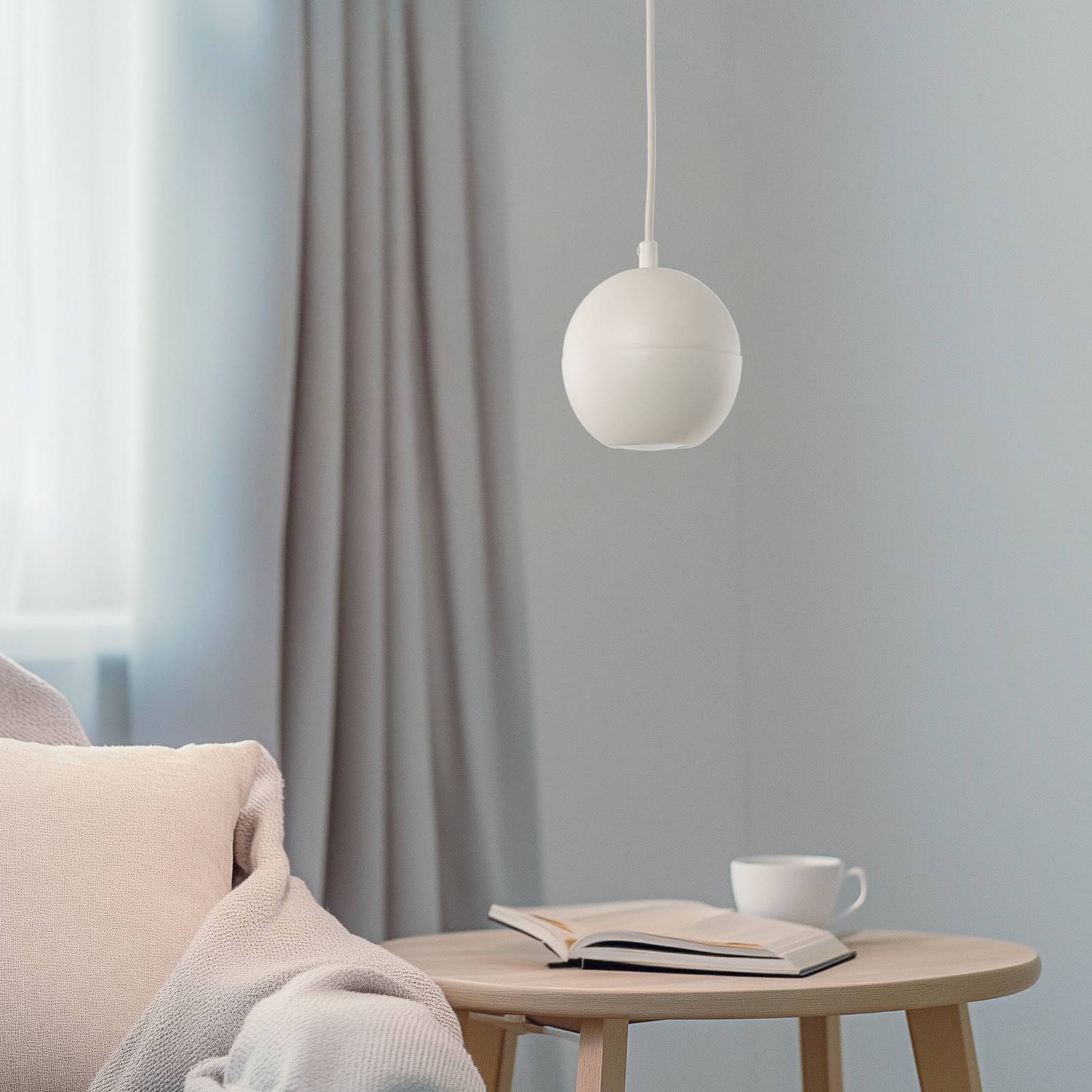 Lampa wisząca Midway, 1-punktowa, kolor piaskowy, metal, GU10