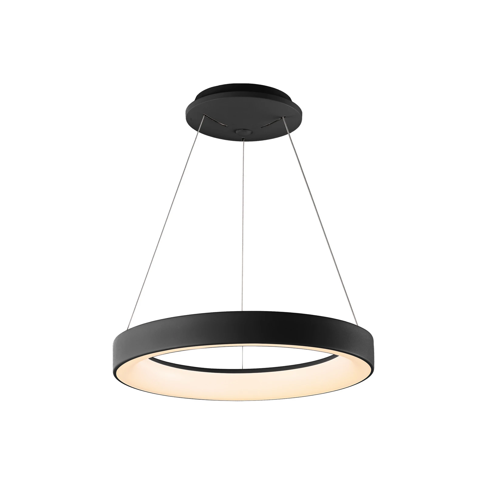 Nutikas LED-riippvalgusti Niseko II, 38 cm, must, CCT, hämardatav