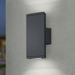 LED buiten wandlamp COLORADO antraciet Hoogte 20 cm Metaal IP54