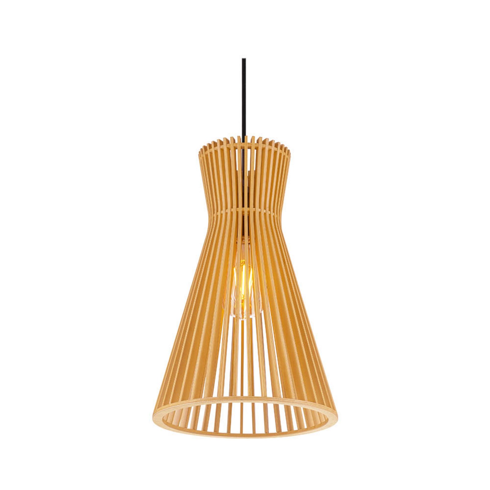 Wud Lustră Pendul Conical Matt Natural - SLV