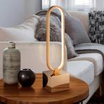 LED-bordlampe Colette, vakkert design rosegull