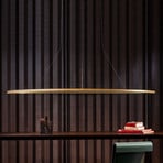 Nemo Ellisse Mega hanging light Down 2700K gold lacquer.