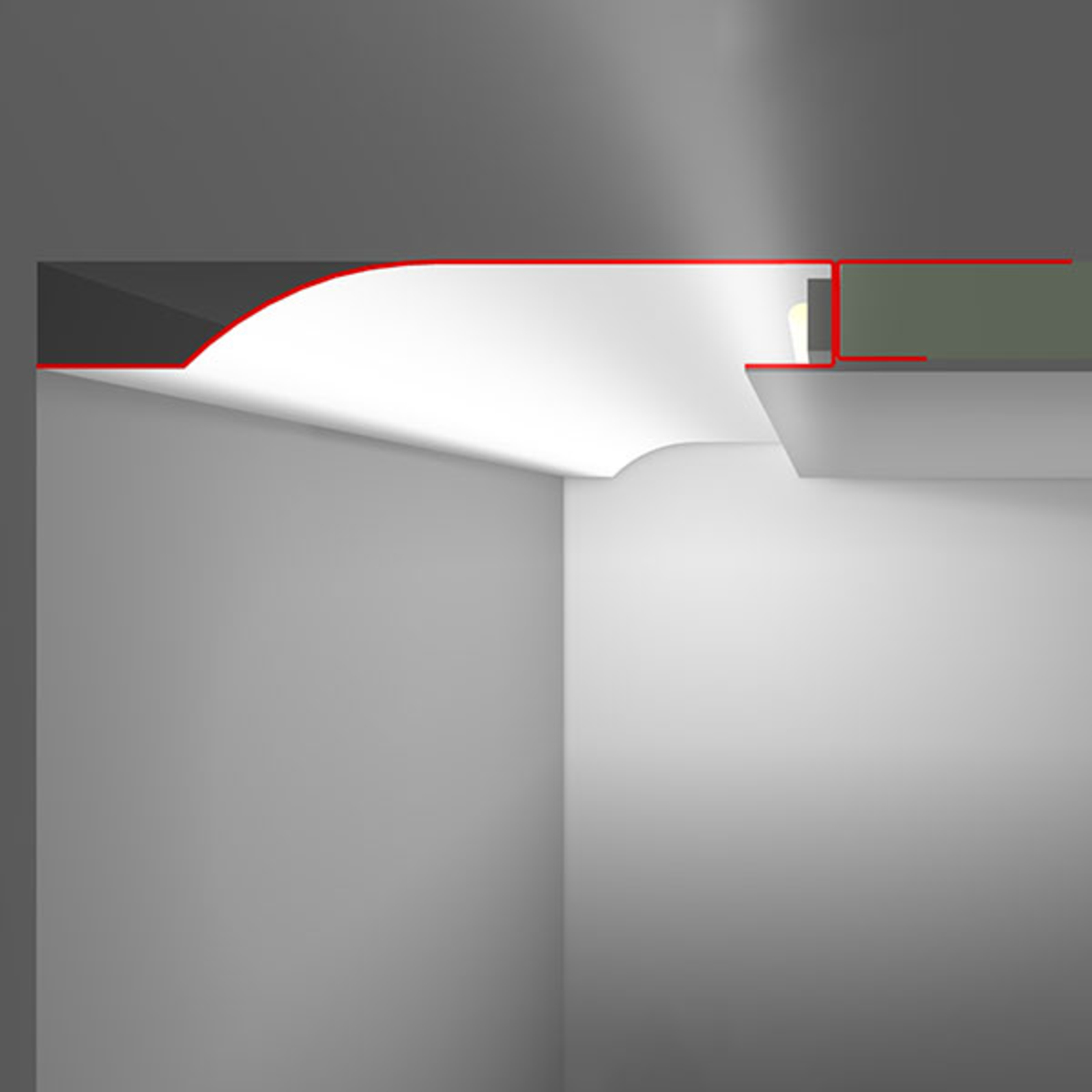 R10-R profil za suhomontažno steno za neposredno montažo