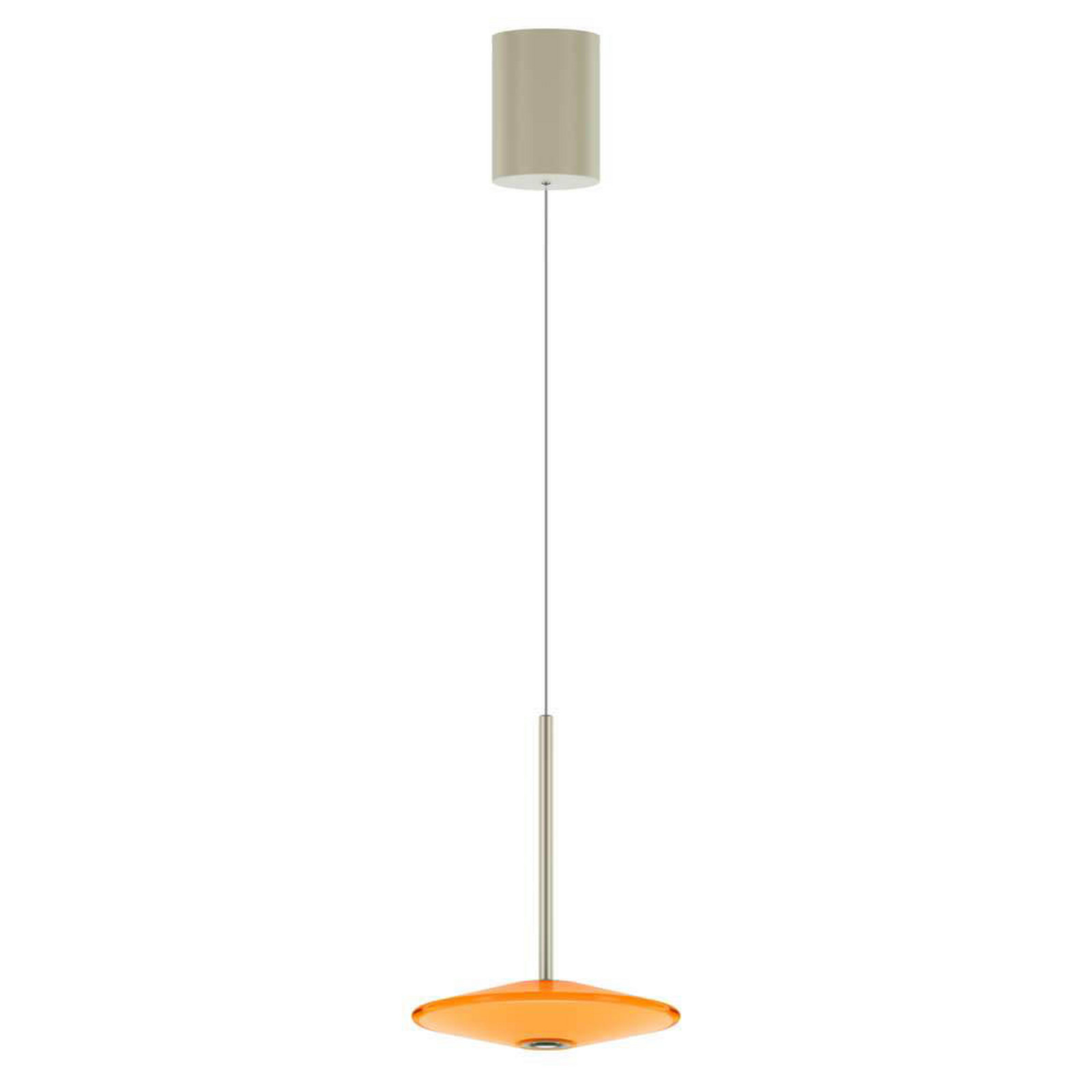 LOOM DESIGN lampă suspendată LED Solene portocaliu sticlă Ø 20 cm - Camera de zi / sufragerie - Modern