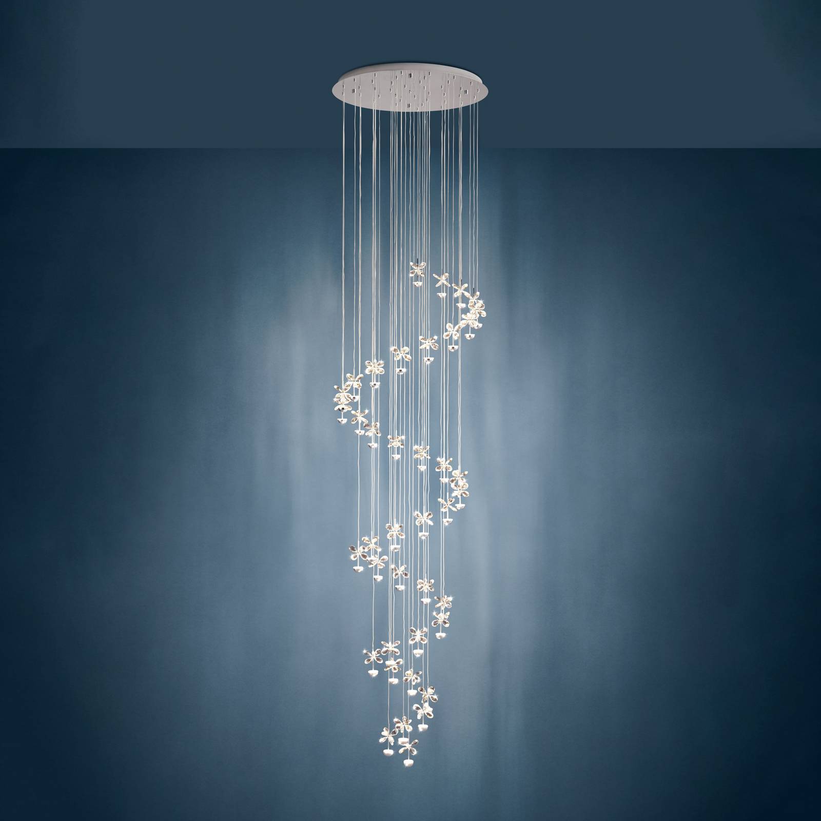 EGLO Stars Of Light LED-Hängeleuchte Pianopoli chrom Ø 78 cm günstig online kaufen