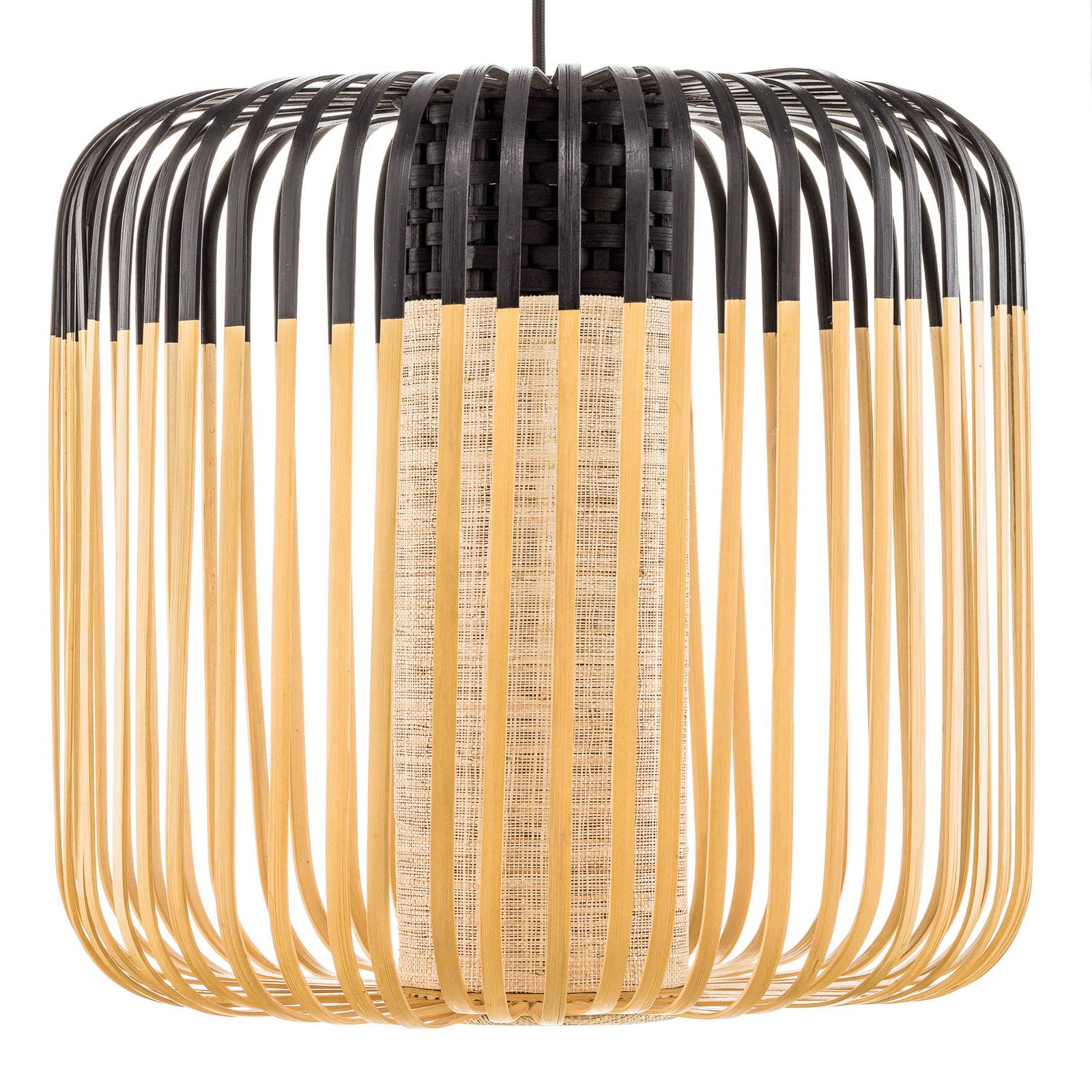 Forestier Bamboo Light M lampa wisząca 45cm czarna