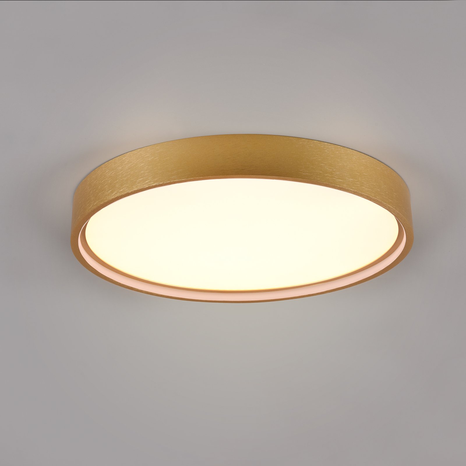 Doha LED ceiling light, CCT, matt brass